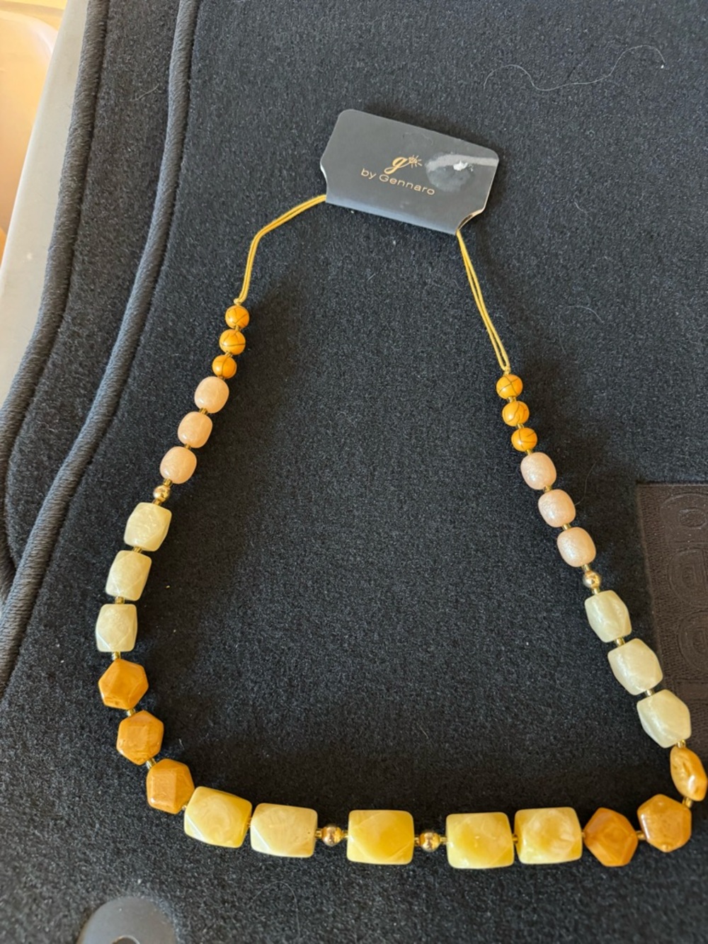 Yellow and Cream Beaded Necklace - Women Jewelry